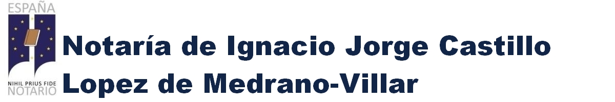 Notaría de Ignacio Jorge Castillo López de Medrano-Villar en Benissa