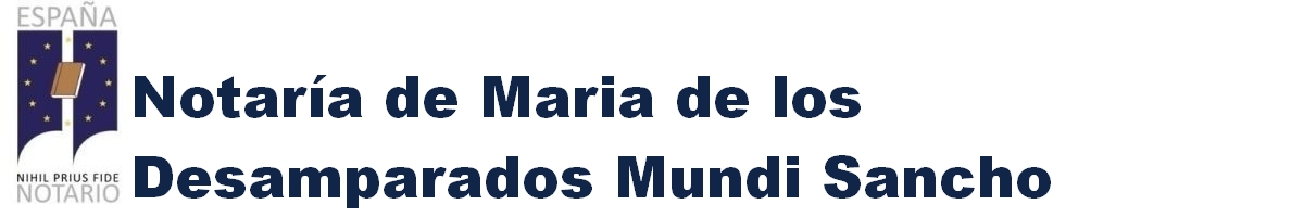 Notaría de María de los Desamparados Mundi Sancho en Sagunto