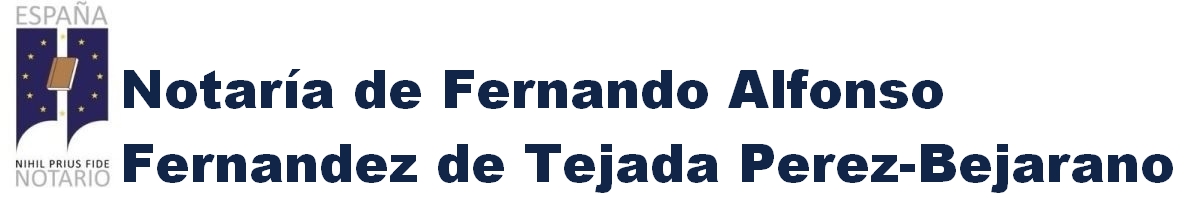 Notaría de Fernando Alfonso Fernández de Tejada Pérez-Bejarano en Jerez de los Caballeros