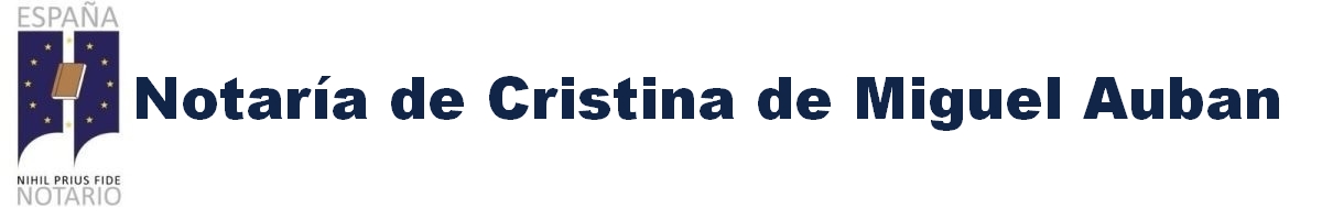 Notaría de Cristina de Miguel Aubán en Cascante