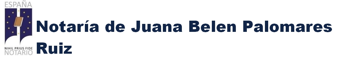 Notaría de Juana Belén Palomares Ruiz en Porcuna