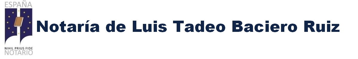 Notaría de Luis Tadeo Baciero Ruiz en Ávila