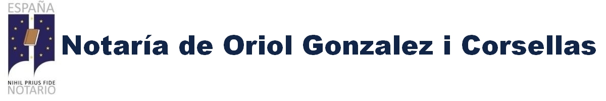 Notaría de Oriol González i Corsellas en Caldes d'Estrac