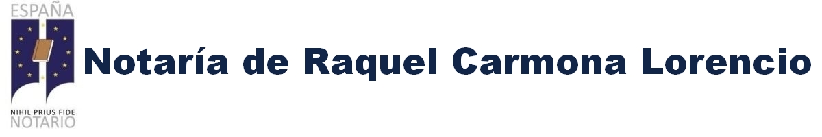 Notaría de Raquel Carmona Lorencio en Santa Olalla del Cala