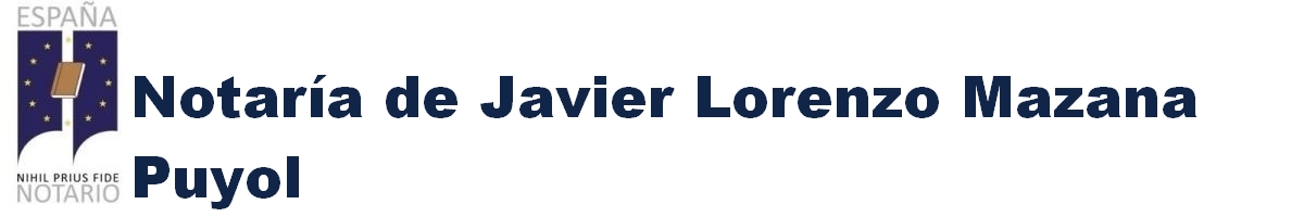 Notaría de Javier Lorenzo Mazana Puyol en Calatayud