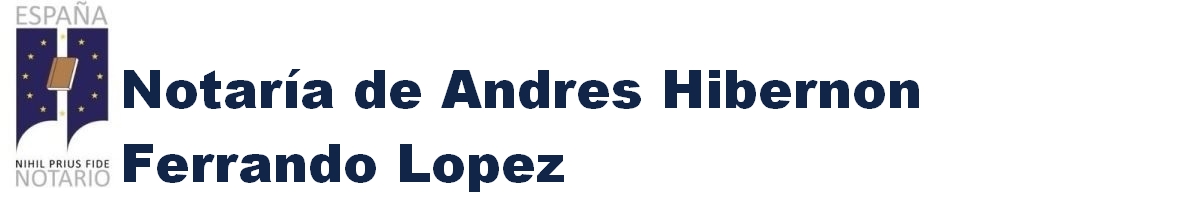 Notaría de Andrés Hibernón Ferrando López en Vilanova i la Geltrú