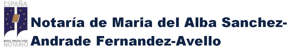 Notaría de María del Alba Sánchez-Andrade Fernández-Avello en Coruña, A