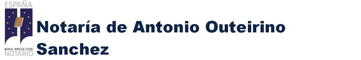 Notaría de Antonio Outeiriño Sánchez en Ponte Caldelas