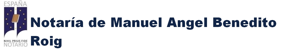 Notaría de Manuel Ángel Benedito Roig en Almassora