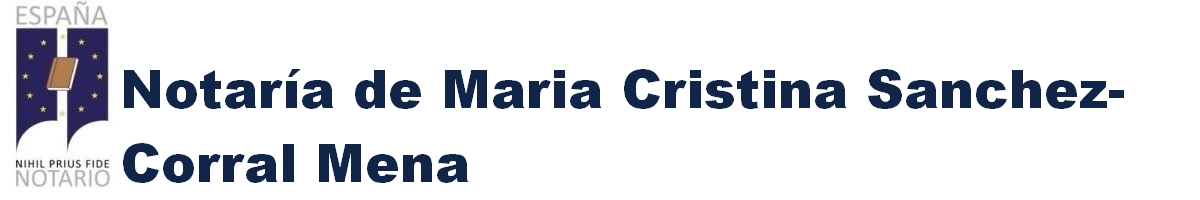 Notaría de María Cristina Sánchez-Corral Mena en Elche