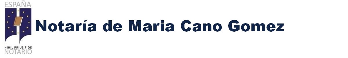 Notaría de María Cano Gómez en Biar