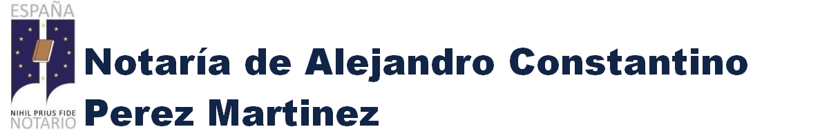 Notaría de Alejandro Constantino Pérez Martínez en Petrer
